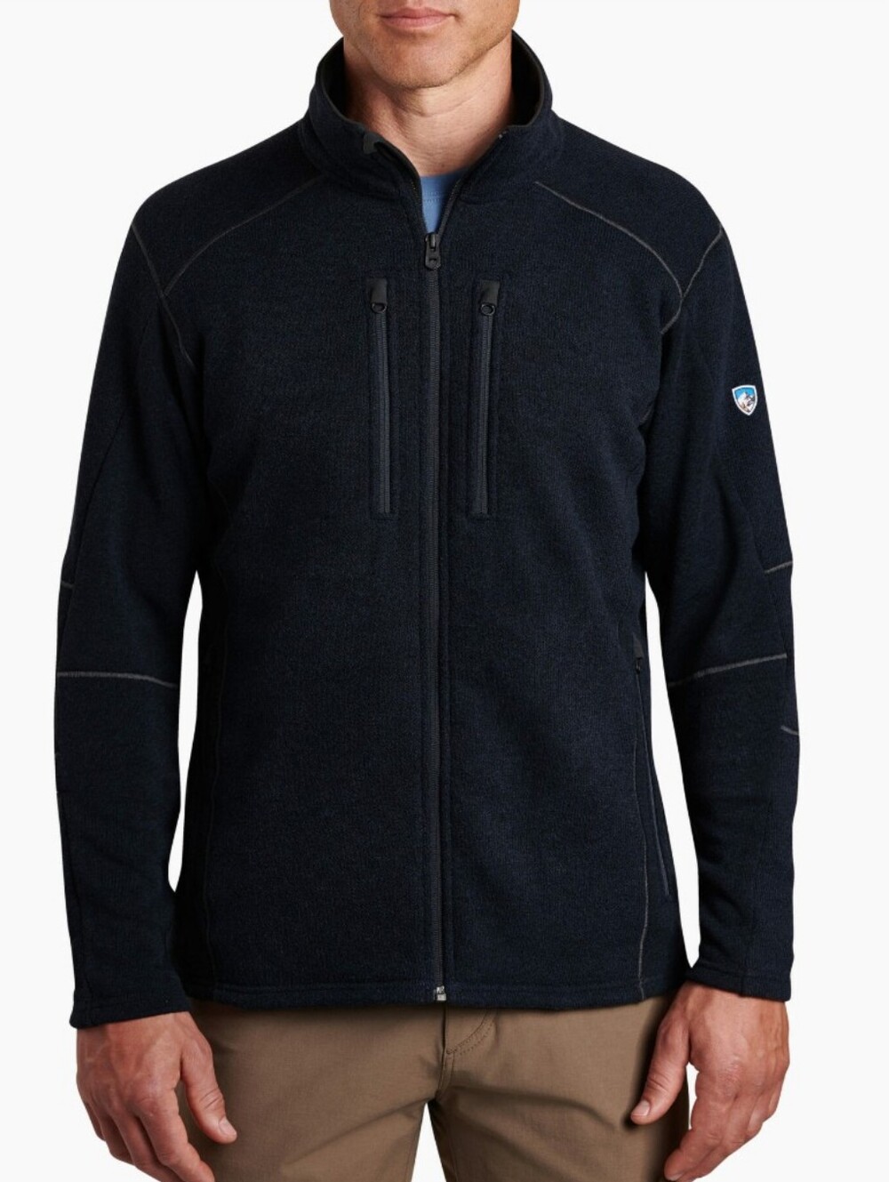 Kuhl Interceptor Black Full-Zip Fleece Jacket Chest Zippers Gorpcore Sz M